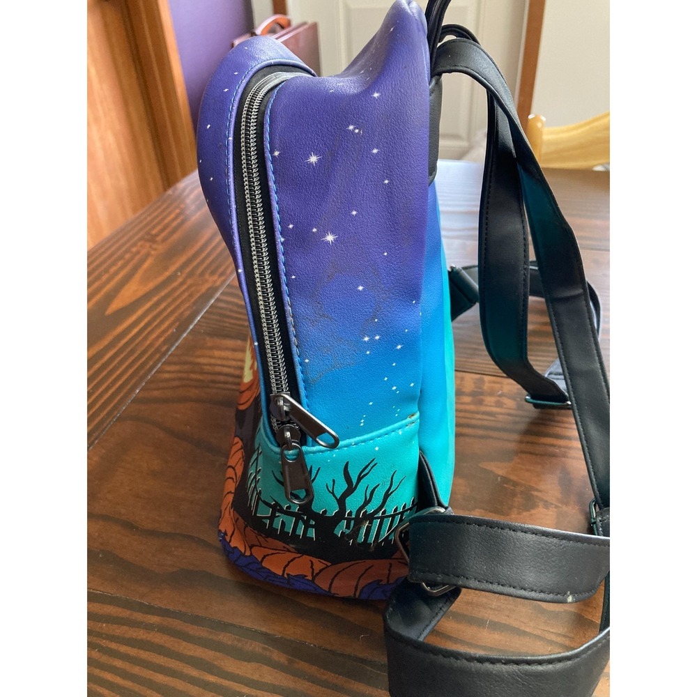 Disney Loungefly Stitch Pumpkin Halloween Small Backpack 2025 - Picture 4 of 13
